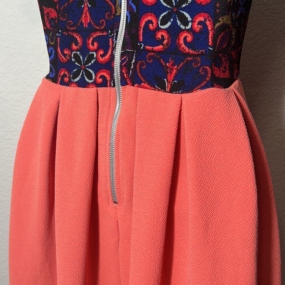 Lularoe Bright Colored Dress With Volume At The Waist Size XS - Picture 7 of 12
